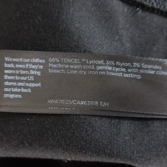 EILEEN FISHER black pants - Picture 8 of 9